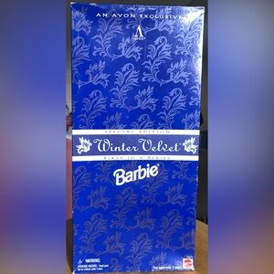 1995 Mattel Winter Velvet Barbie Avon Exclusive